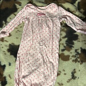 Carter's Pink Polka Dot Nightgown
